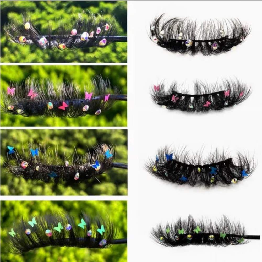 3-D. Make colorful lashes.